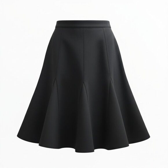 Copper Key Dresses & Skirts - Copper Key A-Line Godet Skirt Women’s Size 13 Black Knee Length